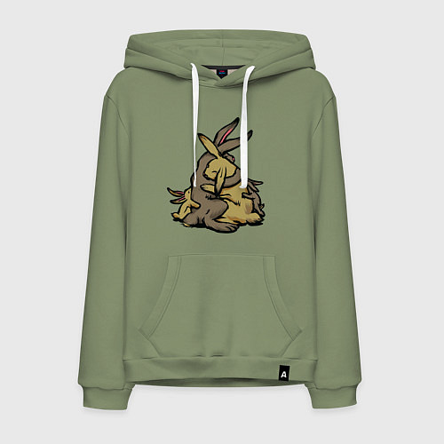 Мужская толстовка-худи Объятия семьи / Авокадо – фото 1