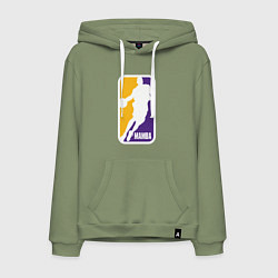 Толстовка-худи хлопковая мужская Mamba Kobe Bryant, цвет: авокадо