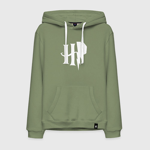Мужская толстовка-худи Гарри Поттер абревиатура / Авокадо – фото 1