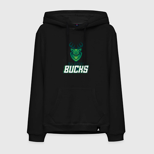 Мужская толстовка-худи Milwaukee Bucks NBA / Черный – фото 1