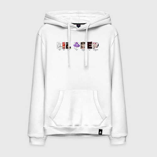 Мужская толстовка-худи Journey through Lil Peep albums / Белый – фото 1