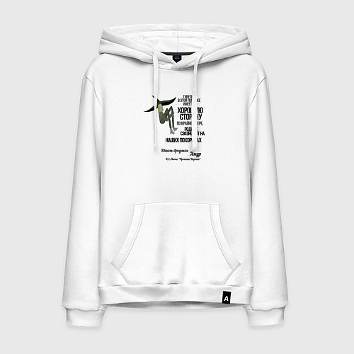 Мужская толстовка-худи Хмур / Белый – фото 1