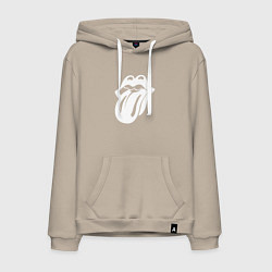 Мужская толстовка-худи Rolling Stones - white logo