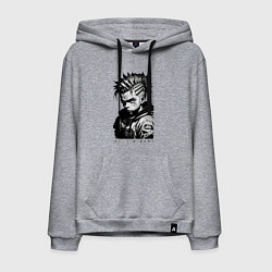 Толстовка-худи хлопковая мужская Чувак Барт Симпсон, цвет: меланж