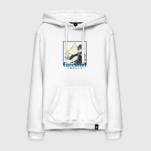 Мужская толстовка-худи Син Цю / Белый – фото 1