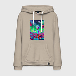 Мужская толстовка-худи Рик потерял Морти на грибной планете