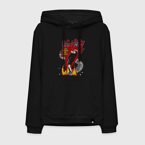 Мужская толстовка-худи ACDC rock / Черный – фото 1