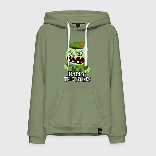 Мужская толстовка-худи Angry - Flippy / Авокадо – фото 1