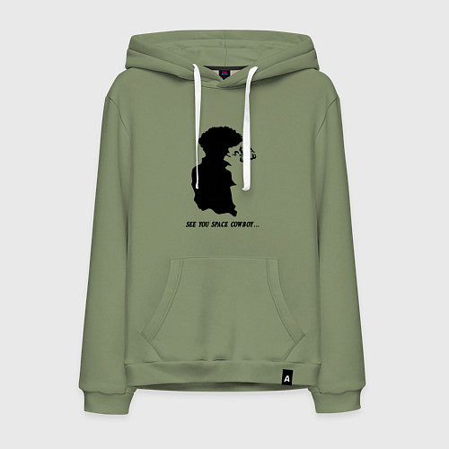 Мужская толстовка-худи Ковбой Бибоп Спайк Шпигель Аниме / Авокадо – фото 1