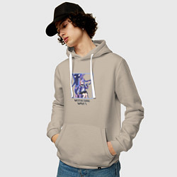 Толстовка-худи хлопковая мужская Роча, цвет: миндальный — фото 2