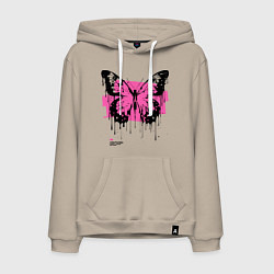 Мужская толстовка-худи Grunge butterfly