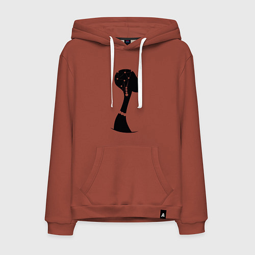 Мужская толстовка-худи Woman Africa / Кирпичный – фото 1