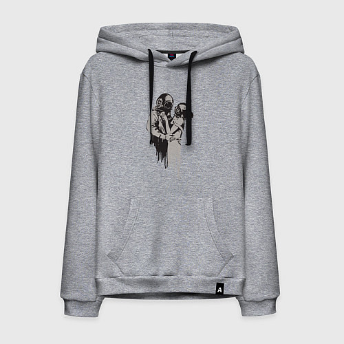 Мужская толстовка-худи Подводная любовь / Меланж – фото 1