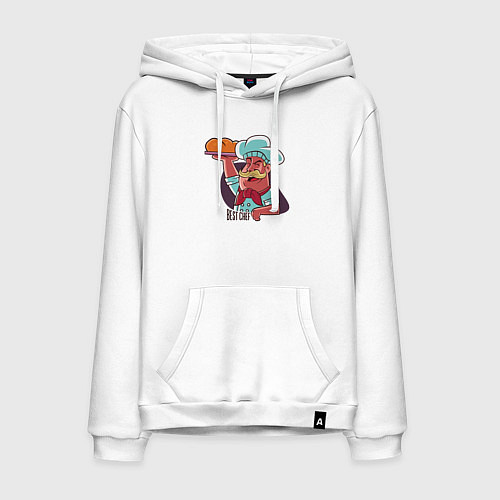 Мужская толстовка-худи Лучший шеф / Белый – фото 1