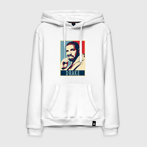 Мужская толстовка-худи Drake obey / Белый – фото 1