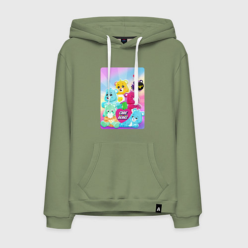 Мужская толстовка-худи Коллекция заботливых мишек PK XD / Авокадо – фото 1