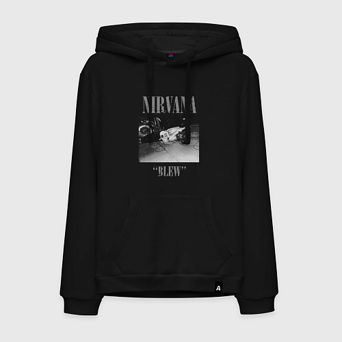 Мужская толстовка-худи Nirvana blew / Черный – фото 1