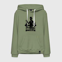 Мужская толстовка-худи Бармен стимпанк