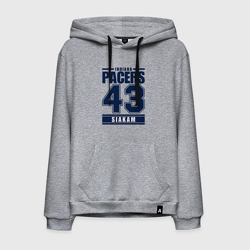 Мужская толстовка-худи Pacers - Siakam / Меланж – фото 1