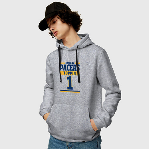 Мужская толстовка-худи Obi Toppin / Меланж – фото 3