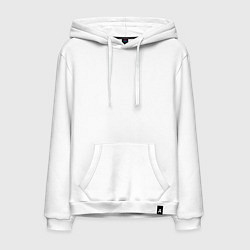 Толстовка-худи хлопковая мужская Авиационный инженер, цвет: белый