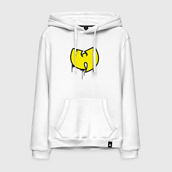 Толстовка-худи хлопковая мужская Wu-Tang style, цвет: белый