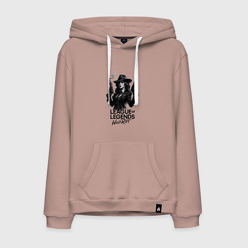 Мужская толстовка-худи Мисс фортуна Нуар League of Legends / Пыльно-розовый – фото 1