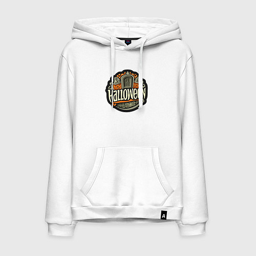 Мужская толстовка-худи День хэллоуина / Белый – фото 1