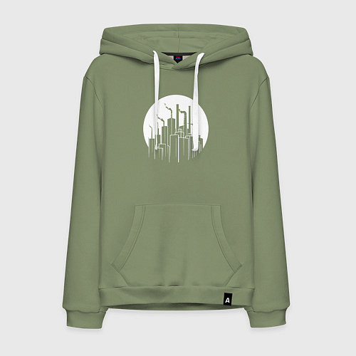 Мужская толстовка-худи Лунный завод / Авокадо – фото 1