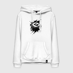 Мужская толстовка-худи Чёрная хоккейная шайба