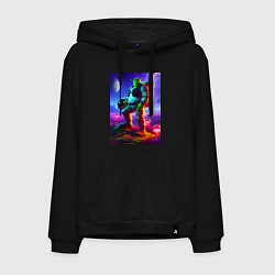 Мужская толстовка-худи Космонавт Шрек на похожей планете