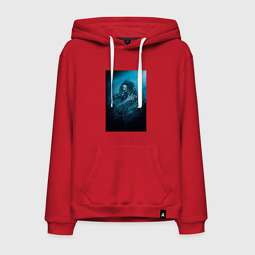 Мужская толстовка-худи Форма воды / Красный – фото 1