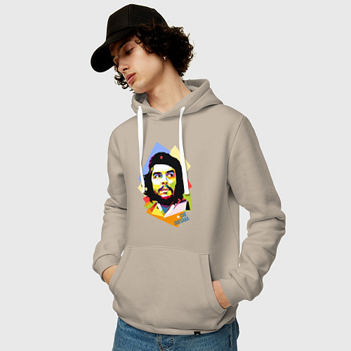 Мужская толстовка-худи Che Guevara Art / Миндальный – фото 3