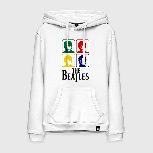 Мужская толстовка-худи The Beatles: Colors / Белый – фото 1