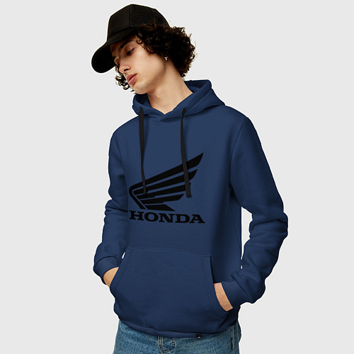Мужская толстовка-худи Honda Motor / Тёмно-синий – фото 3