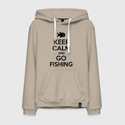 Мужская толстовка-худи Keep Calm & Go fishing