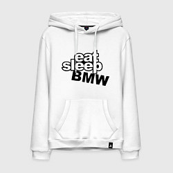 Мужская толстовка-худи Eat Sleep BMW