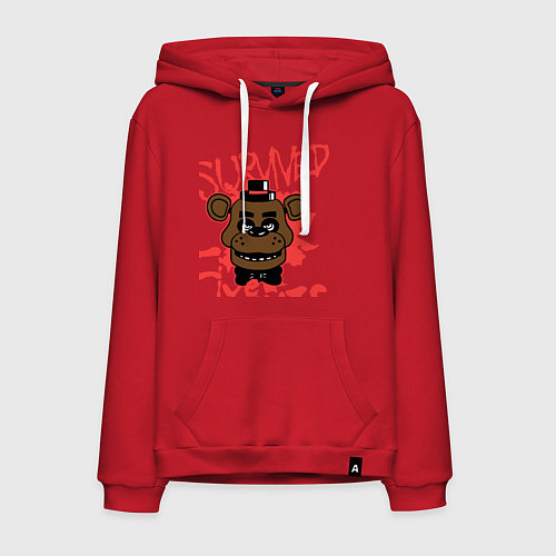 Мужская толстовка-худи I Survived Five Night / Красный – фото 1