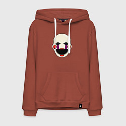 Толстовка-худи хлопковая мужская Puppet FNAF Марионетка, цвет: кирпичный