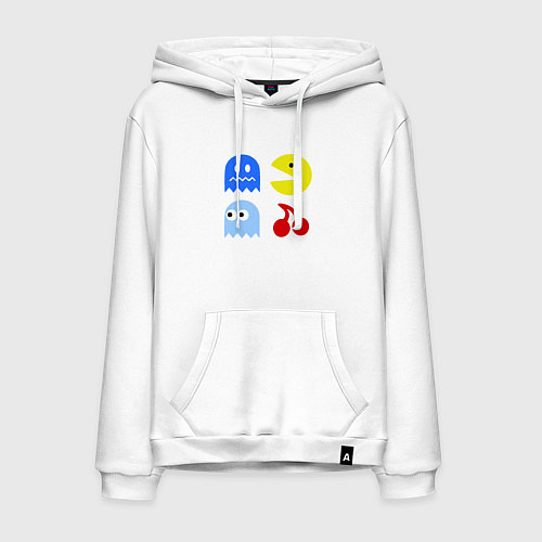 Мужская толстовка-худи Pac-Man Pack / Белый – фото 1