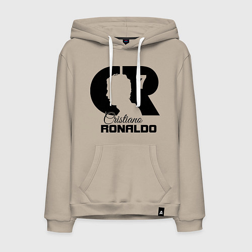 Мужская толстовка-худи CR Ronaldo 07 / Миндальный – фото 1