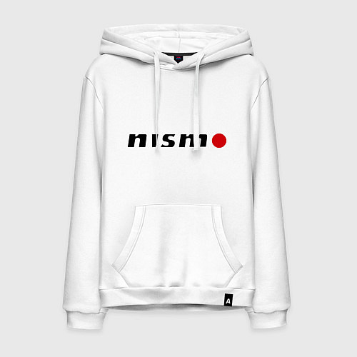 Мужская толстовка-худи Nissan nismo / Белый – фото 1