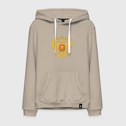 Мужская толстовка-худи Герб России: золото