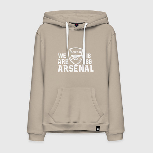 Мужская толстовка-худи We are Arsenal 1886 / Миндальный – фото 1