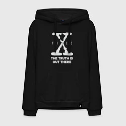 Толстовка-худи хлопковая мужская X-Files: Truth is out there, цвет: черный