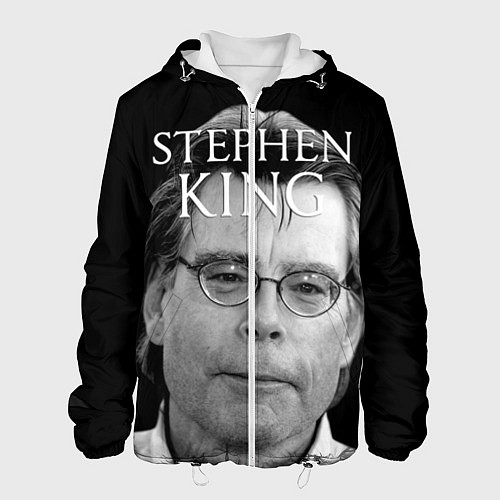 Мужская куртка Стивен Кинг - Король ужасов / 3D-Белый – фото 1