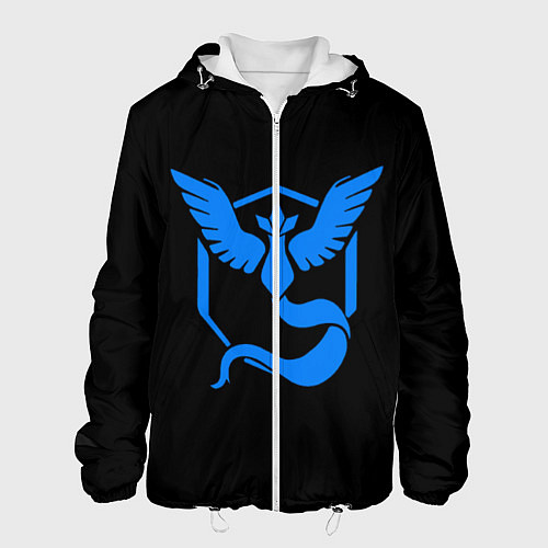 Мужская куртка Pokemon Blue Team / 3D-Белый – фото 1