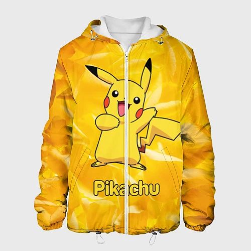 Мужская куртка Pikachu / 3D-Белый – фото 1