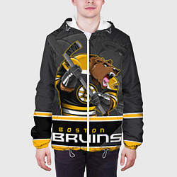 Куртка с капюшоном мужская Boston Bruins, цвет: 3D-белый — фото 2