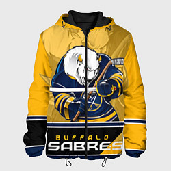 Куртка с капюшоном мужская Buffalo Sabres, цвет: 3D-черный